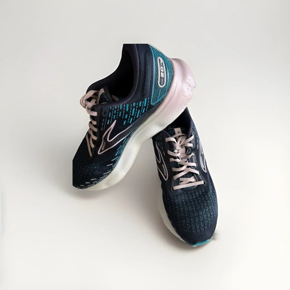 Brooks Glycerin 20 Women's Size 10 B Navy Teal Running Shoes Sneakers - Picture 4 of 7